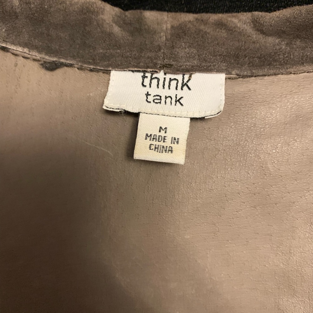 THINK TANK BROWN GENUINE SUEDE LIGHT JACKET - Picture 11 of 12